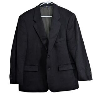 Brooks Brothers 346 100% Cashmere Black Sport Coat Blazer Jacket Men's 44 Short